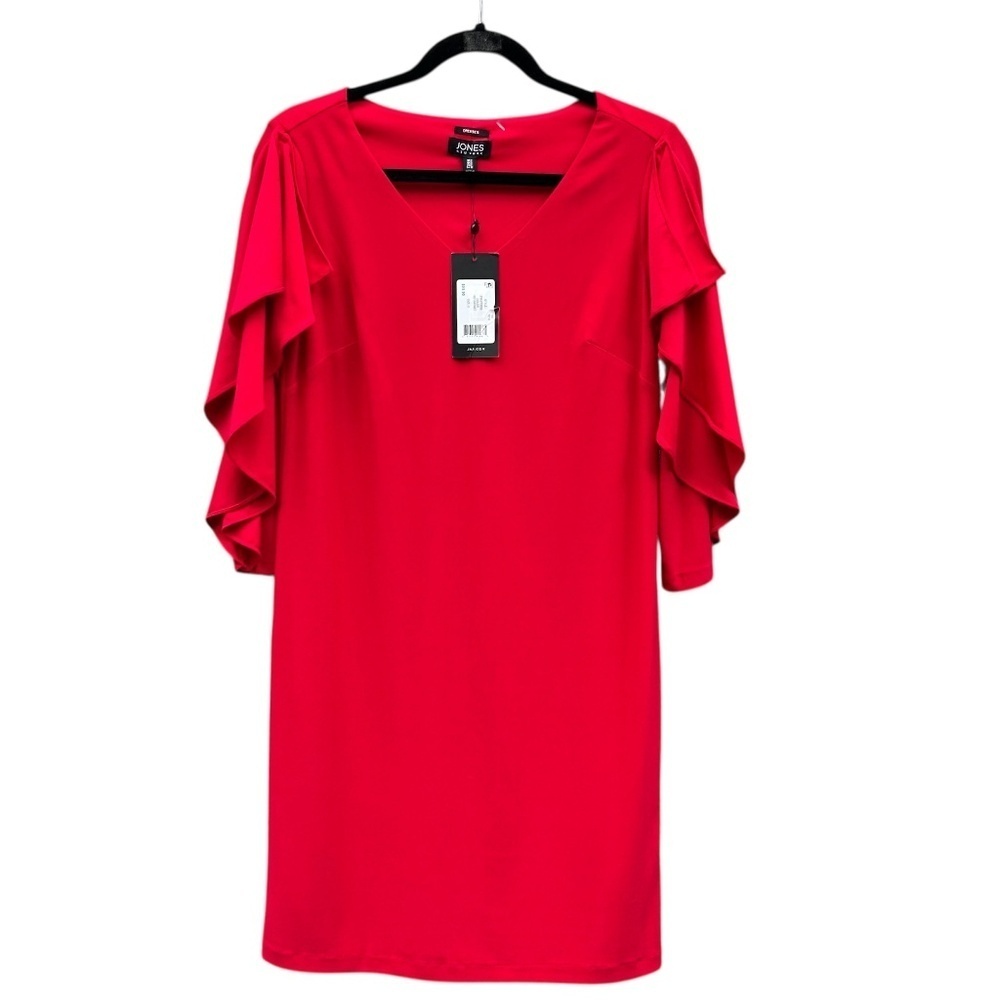 Jones New York NWT MIDI Dress Size 2 Color Garnet Style JDM47D0330